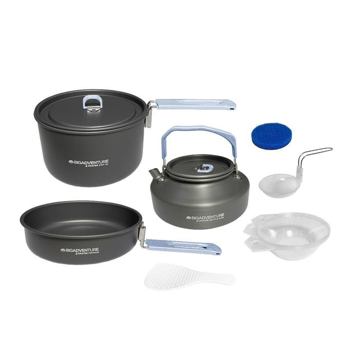 Bigadventure Crater - Cooking Set Camping Panci Teko Gunung - Khaki